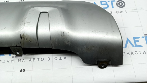 Lower trim of the rear bumper BMW X3 G01 18-21 gray, without a towbar, broken fastening, scratches