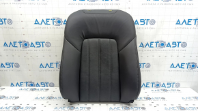 Mazda 6 18-21 driver's seat back upholstery, black perforated leather, gray stitching, heated, with mechanical lumbar support