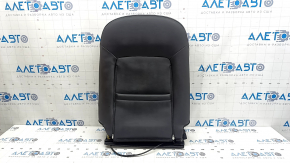 Mazda 6 18-21 driver's seat back upholstery, black perforated leather, gray stitching, heated, with mechanical lumbar support