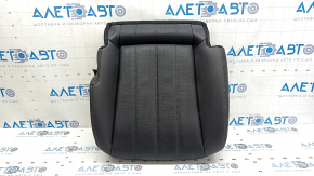 Mazda 6 18-21 passenger seat cushion upholstery, black leather, perforation, gray stitching, heated, dented