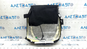 Mazda 6 18-21 passenger seat cushion upholstery, black leather, perforation, gray stitching, heated, dented