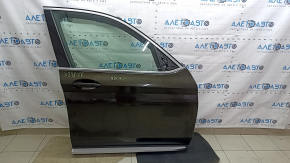 Front right door assembly BMW X3 G01 18-24 keyless, black 475M, scratches on molding, bumper