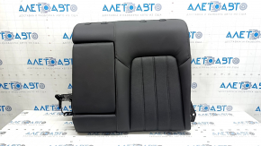Left rear seat back for Mazda 6 18-21, black leather with perforation, with charging port in the armrest, without headrests