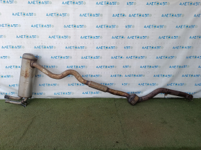 Exhaust line middle part BMW 4 F32/33/36 17-20 AWD B46 with barrel, with damper and catalytic converter, with rear can, crushed