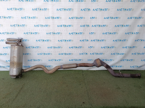 Exhaust line middle part BMW 4 F32/33/36 17-20 AWD B46 with barrel, with damper and catalytic converter, with rear can, crushed