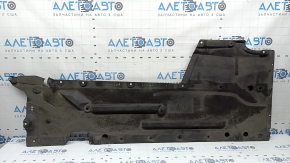 Front left underbody protection BMW 4 F32/33/36 14-20 is worn and has tears