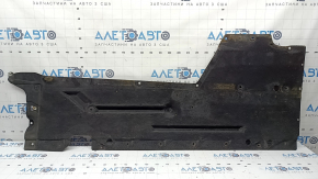 Front right underbody protection BMW 4 F32/33/36 14-20 is worn and has tears
