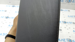 Right rear seat side panel for Mazda 6 18-21, black leather, gray stitching, cleanable