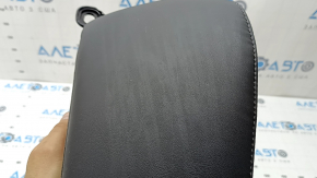 Right rear seat side panel for Mazda 6 18-21, black leather, gray stitching, cleanable