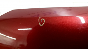 Bare front bumper, left side, Audi Q5 80A 18-20 red, for parking sensors, for headlight washers, without plug, scratches