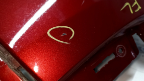 Bare front bumper, left side, Audi Q5 80A 18-20 red, for parking sensors, for headlight washers, without plug, scratches