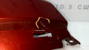 Bare front bumper, left side, Audi Q5 80A 18-20 red, for parking sensors, for headlight washers, without plug, scratches