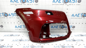 Front bumper, bare right side, Audi Q5 80A 18-20 red, for parking sensors, for headlight washers, without plug, scratches
