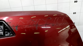 Front bumper, bare right side, Audi Q5 80A 18-20 red, for parking sensors, for headlight washers, without plug, scratches