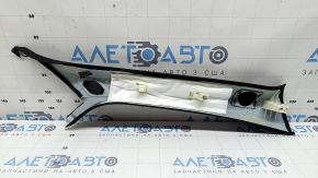 Left front pillar trim for Audi Q5 80A 18-24, black, under tweeters, cracks in fasteners