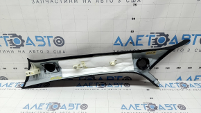 Right front pillar trim for Audi Q5 80A 18-24, black, under tweeters, cracks in fasteners, scratch