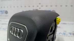 Airbag in the steering wheel, driver's side, Audi Q5 80A 18-24, black, type 1, worn chrome, scratches