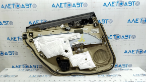 Door trim card rear right Ford Fusion mk5 13-16 beige, wood insert, cracks on the insert