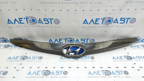 Hyundai Sonata 11-15 hybrid radiator grille with emblem, paint peeling, sand, broken fasteners