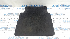 Rear left fabric floor mat for Hyundai Sonata 11-15, black, dry cleanable