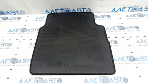 Rear left fabric floor mat for Hyundai Sonata 11-15, black, dry cleanable