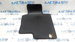 Front left fabric floor mat for Hyundai Sonata 11-15, black, dry cleanable