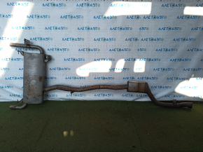 Exhaust pipe with barrel BMW X3 G01 18-21 2.0T with valve, dented, rusty