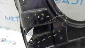 Left engine guard for Hyundai Sonata 11-14 hybrid cracks, fractures, missing fragments