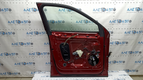 Front left door assembly for Audi Q5 80A 18-24 keyless, red LY3S, laminated glass, bumpers