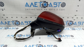 Left side mirror assembly for Audi Q5 80A 18-24V 15+4 pins, blue, turn signal, auto-dimming, heated, BSM, camera, bumpers