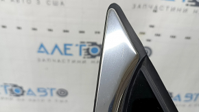 Rear right window with blind glass, Hyundai Sonata 11-15, scratches on chrome