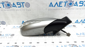 Right side mirror assembly for Hyundai Sonata 11-15, 7 pins, turn signal, heated, silver, worn