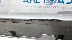 Right threshold for Hyundai Sonata 11-15 hybrid, silver, with mudguard, scratches, scuffs, dents