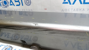 Right threshold for Hyundai Sonata 11-15 hybrid, silver, with mudguard, scratches, scuffs, dents