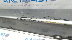 Left threshold for Hyundai Sonata 11-15 hybrid, silver, with mudguard, scratches, scuffs, dents