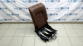 Backrest of the rear row of seats, 2nd row, right, Audi Q5 80A 18-20, brown leather, Standard, heated, mechanical, tear