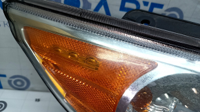 Right front headlight for Hyundai Sonata 11-15 hybrid, halogen, polished, web-like