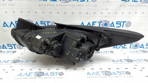 Right front headlight for Hyundai Sonata 11-15 hybrid, halogen, polished, web-like