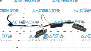 Hyundai Sonata 11-14 trunk lid license plate light with button, 1 chip, cracked glass