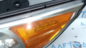 Left front headlight for Hyundai Sonata 11-15 hybrid, halogen, polishable, with spider webs and scratches