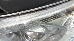 Left front headlight for Hyundai Sonata 11-15 hybrid, halogen, polishable, with spider webs and scratches
