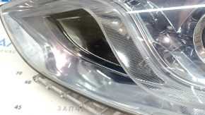 Left front headlight for Hyundai Sonata 11-15 hybrid, halogen, polishable, with spider webs and scratches