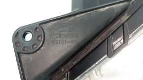 Left front headlight for Hyundai Sonata 11-15 hybrid, halogen, polishable, with spider webs and scratches