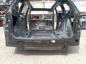Rear panel BMW X3 G01 18-24 2-piece, on the body, brown