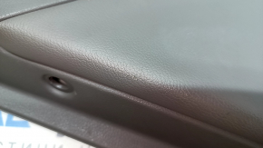 Rear left door panel for Hyundai Sonata 11-15 hybrid, gray with gray rubber insert, gray rubber armrest, glossy gray molding, with handle, scratches