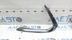 Left front bumper molding for Hyundai Sonata 20-23 SE, HEV chrome, chipped