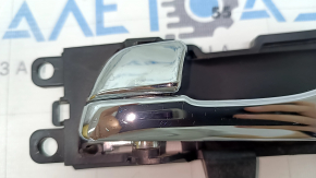 Hyundai Sonata 11-14 chrome front left inner door handle with scratches