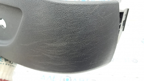 Left side driver's seat trim for Hyundai Sonata 11-15, black, electric, no controls, worn