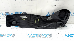 Right side passenger seat trim for Hyundai Sonata 11-15, black, manual, scratches