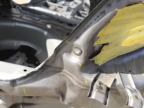 Rear right quarter wing for Hyundai Sonata 11-15, silver
